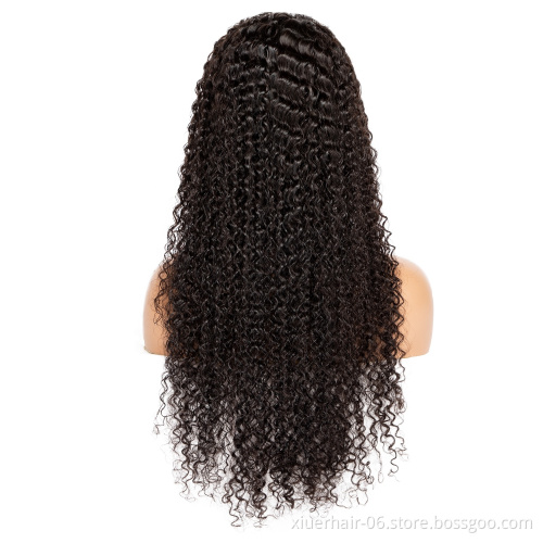 13X6 13X4 Lace Frontal Curly Wigs Natural Brazilian 100% Virgin Human Hair Pre Pluck Hd Lace Front Wigs For Black Women